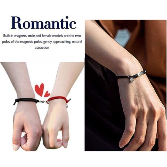 Couples Bracelets Magnetic Mutual Attraction Relationship Matching Friendship Rope Bracelet Set For Women Men Him Her BFF Best Friends Bracelet Braided Valentine's Day Gift Couples Bracelets Magnetic Mutual Attraction Relationship Matching Friendship Rope Bracelet Set For Women Men Him Her BFF Best Friends Bracelet Braided Valentine's Day Gift
